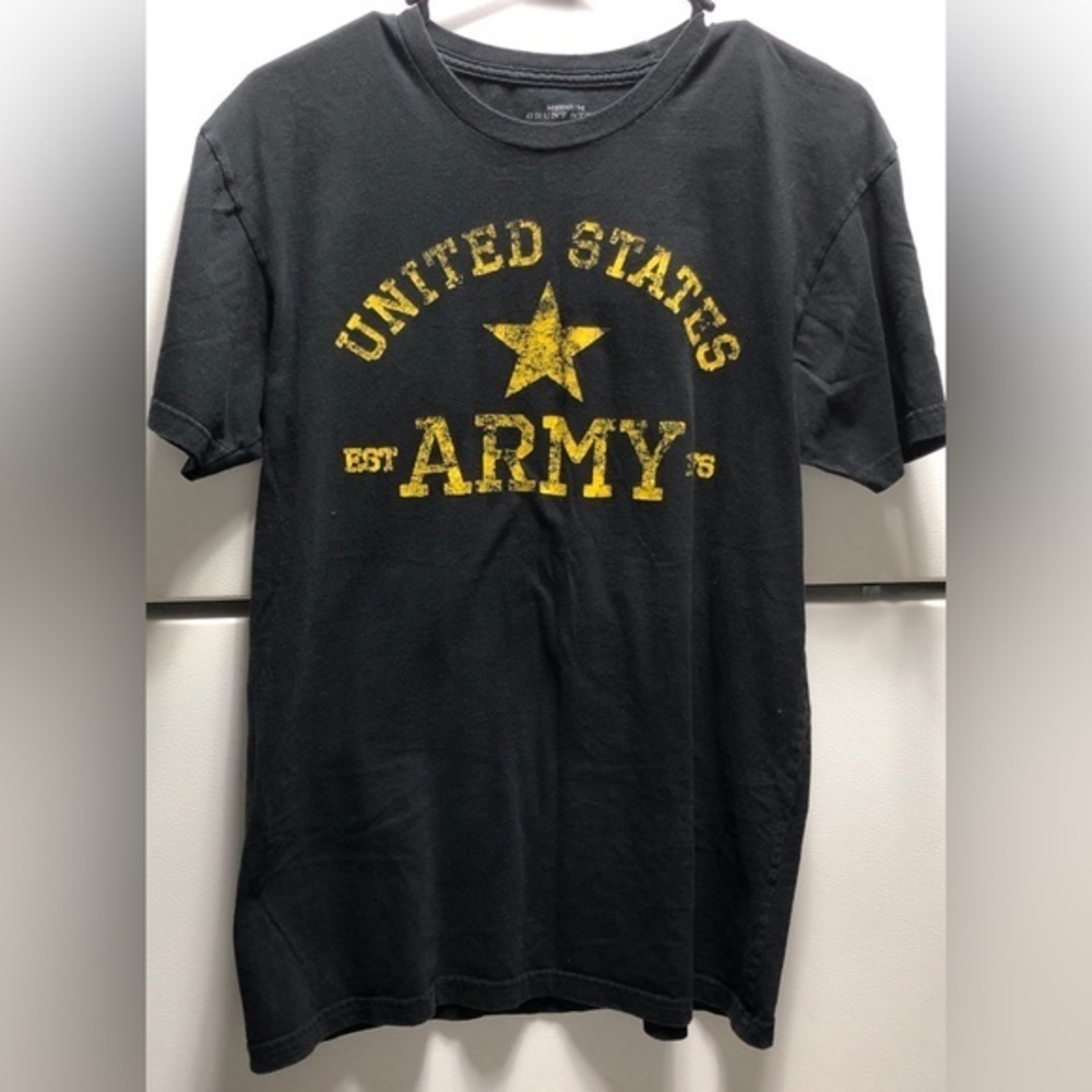 🪺Grunt Style US Army Black Cotton T-shirt